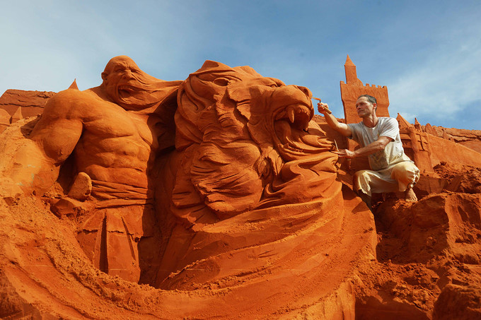 Vietnam’s first sand sculpture park opens in Phan Thiet, entertainment events, entertainment news, entertainment activities, what’s on, Vietnam culture, Vietnam tradition, vn news, Vietnam beauty, news Vietnam, Vietnam news, Vietnam net news, vietnamnet n