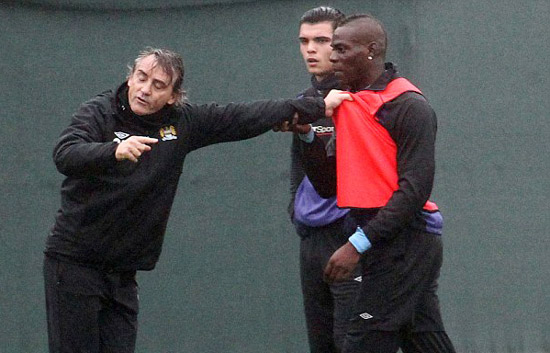 Balotelli, Mancini, Man City